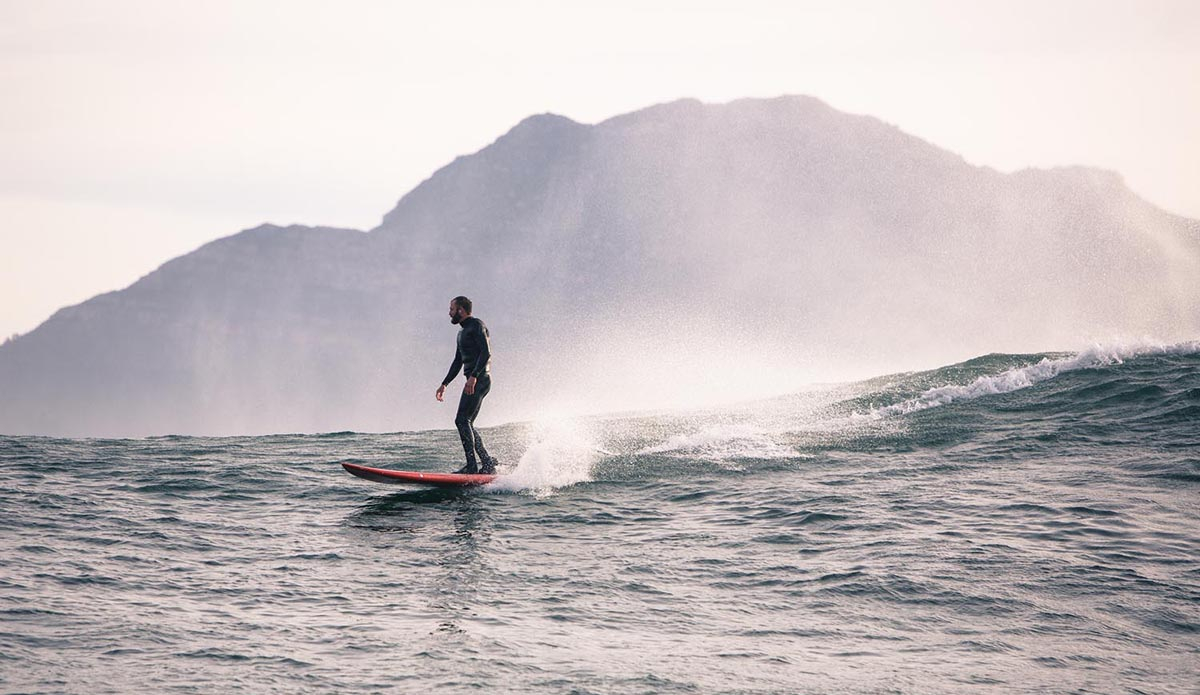 Nothing like kicking out of a beautiful big wave at Sunset. Local surfer Dougal Paterson letting it all sink in.  Photo: <a href=\"https://instagram.com/alanvangysen\">Alan Van Gysen</a>