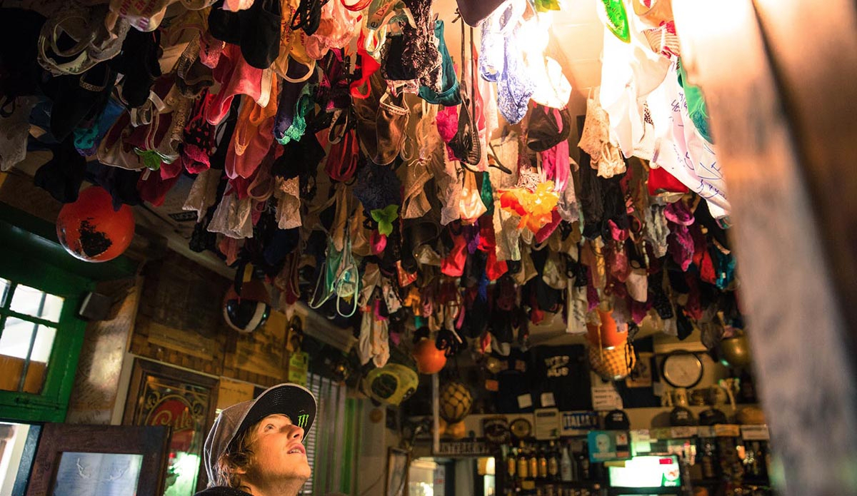 As with any quaint seaside town on any quiet stretch of coast around the world, strange hangouts and bars are often to be found. \"The Panty Bar\" in Paternoster definitely checks all the boxes. Matt Bromley in awe.  Photo: <a href=\"https://instagram.com/alanvangysen\">Alan Van Gysen</a>