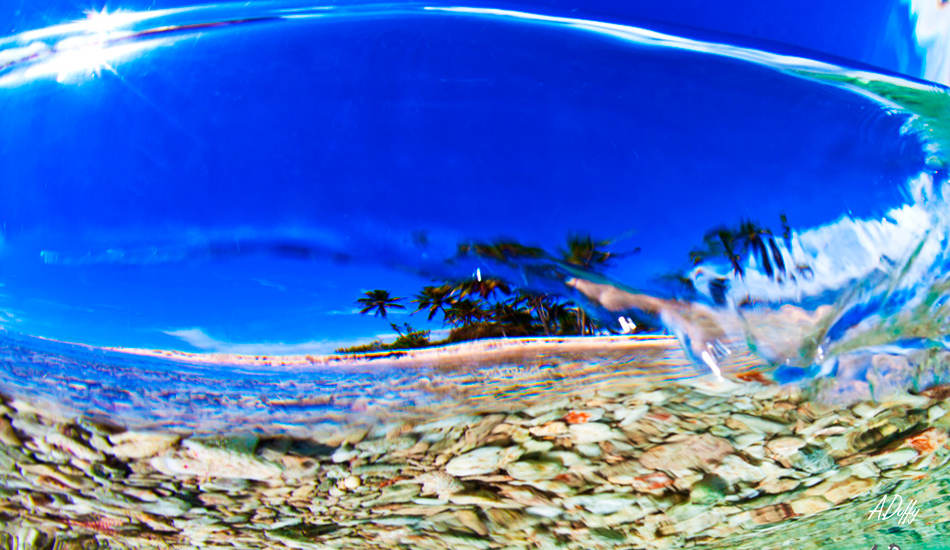 Secluded island from behind the shorebreak. Photo: <a href=\"http://adamduffyphotography.com/\">Adam Duffy.</a>