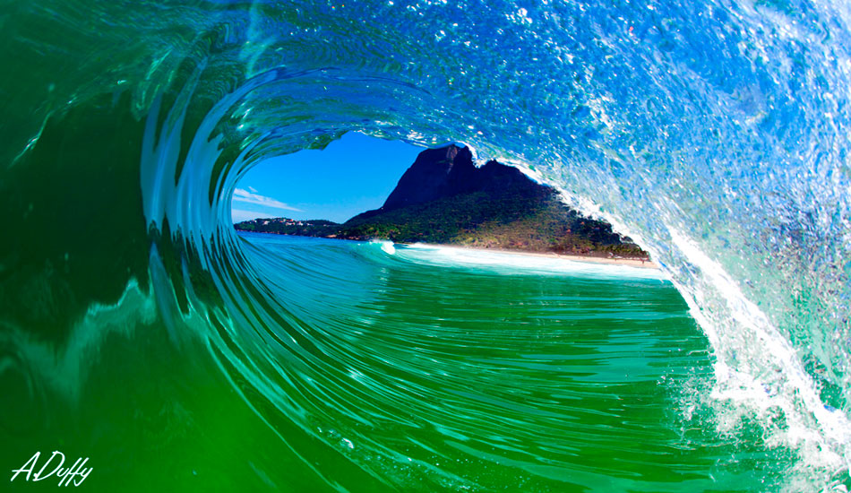 Inside out in Brazil. This is my favorite be achy in Brazil. It\'s a solid wedge, close to shore, and perfect for water shooting. Photo: <a href=\"http://adamduffyphotography.com/\">Adam Duffy.</a>