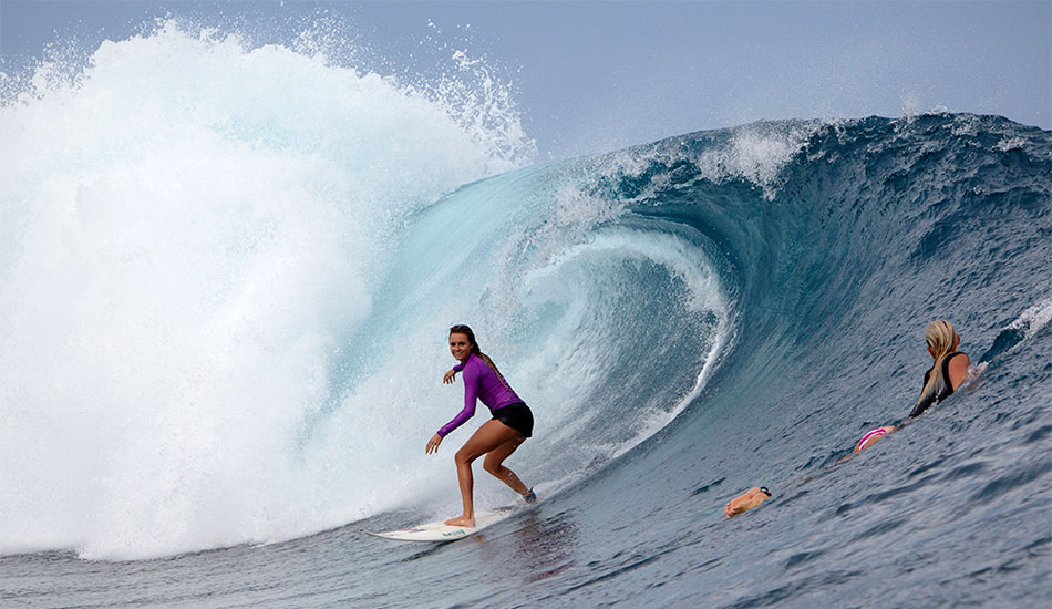 Alana has always had a very special relationship with Bethany Hamilton. Growing up in Kauai together formed the bond between them. That bond is very clear when we are away on trips. Photo: <a href=\"http://clareplueckhahn.com.au/\" target=_blank>Clare Plueckhahn</a>.