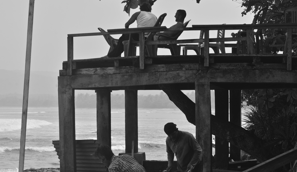 A powerful image. This picture, in my opinion, speaks volumes. We often take our Western lifestyle for granted, forgetting the suffering that others have to endure to make simple pleasures possible. These Indonesians would work from dusk till dawn, always waving at us as we strolled past on our way to the surf.  Photo: <a href=\"http://www.instagram.com/alexbenaud\">@AlexBenaud</a>