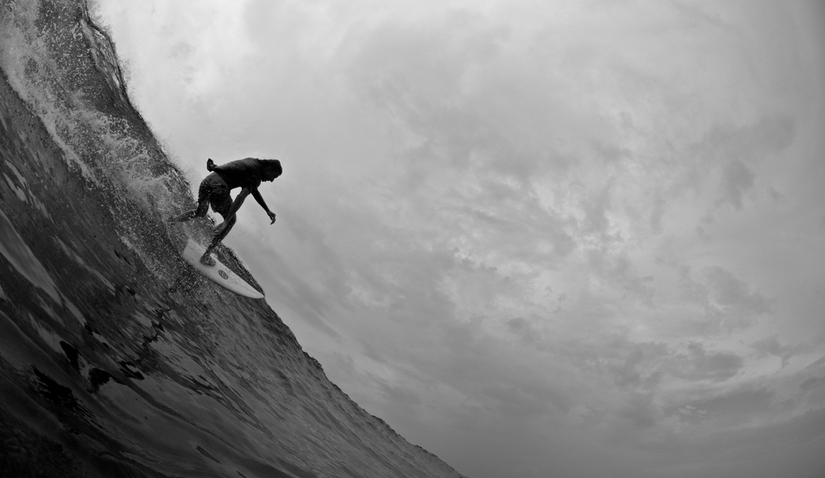 Not a bad view, hundreds of meters to go. Hayden races past me on yet another wave that leaves his legs burning and a smile from ear to ear. Photo: <a href=\"http://www.instagram.com/alexbenaud\">@AlexBenaud</a> 