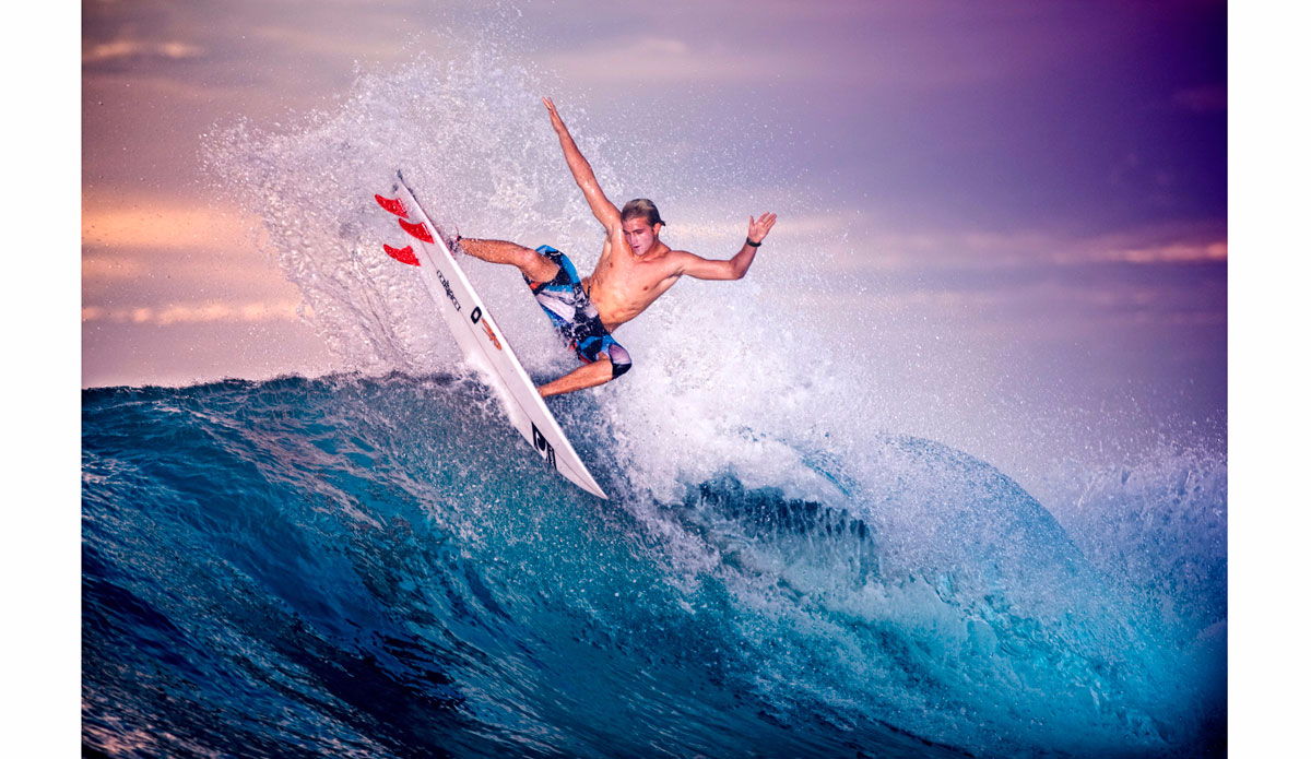 Charly Martin in the Mentawai Islands: It’s like a natural photo studio. Photo: <a href=\"https://instagram.com/alexlaurelphotographie\">Alex Laurel</a>