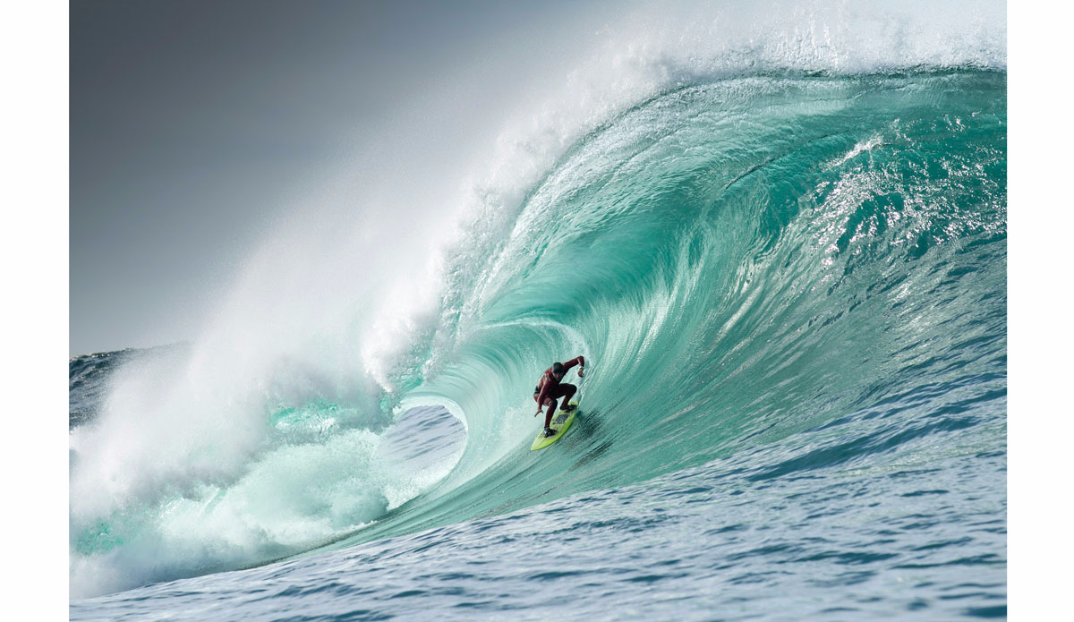 During a winter a few years ago we decided to look for waves in the Galicia area. For a week, we drove about 3000km in the area checking every bay and potential breaks. We found some waves but no gems. Eric Rebiere went in, I took care of him from the Jet-Ski looking straight into his eyes.  Photo: <a href=\"https://instagram.com/alexlaurelphotographie\">Alex Laurel</a>