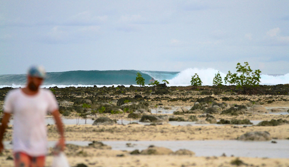 This reef never used to be there before the March 28th, 2005 Sumatran earthquake. I never surfed Treasure Island before the quake but I\'ve heard it was even better ... A lot better. Photo: <a href=\"http://instagram.com/alexandercleland\" target=\"_blank\">Alexander Cleland</a>.