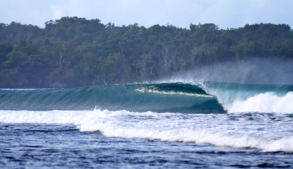 Looks like Nias, but it is the Bay Of Plenty Right. Photo: <a href=\"http://instagram.com/alexandercleland\" target=\"_blank\">Alexander Cleland</a>.