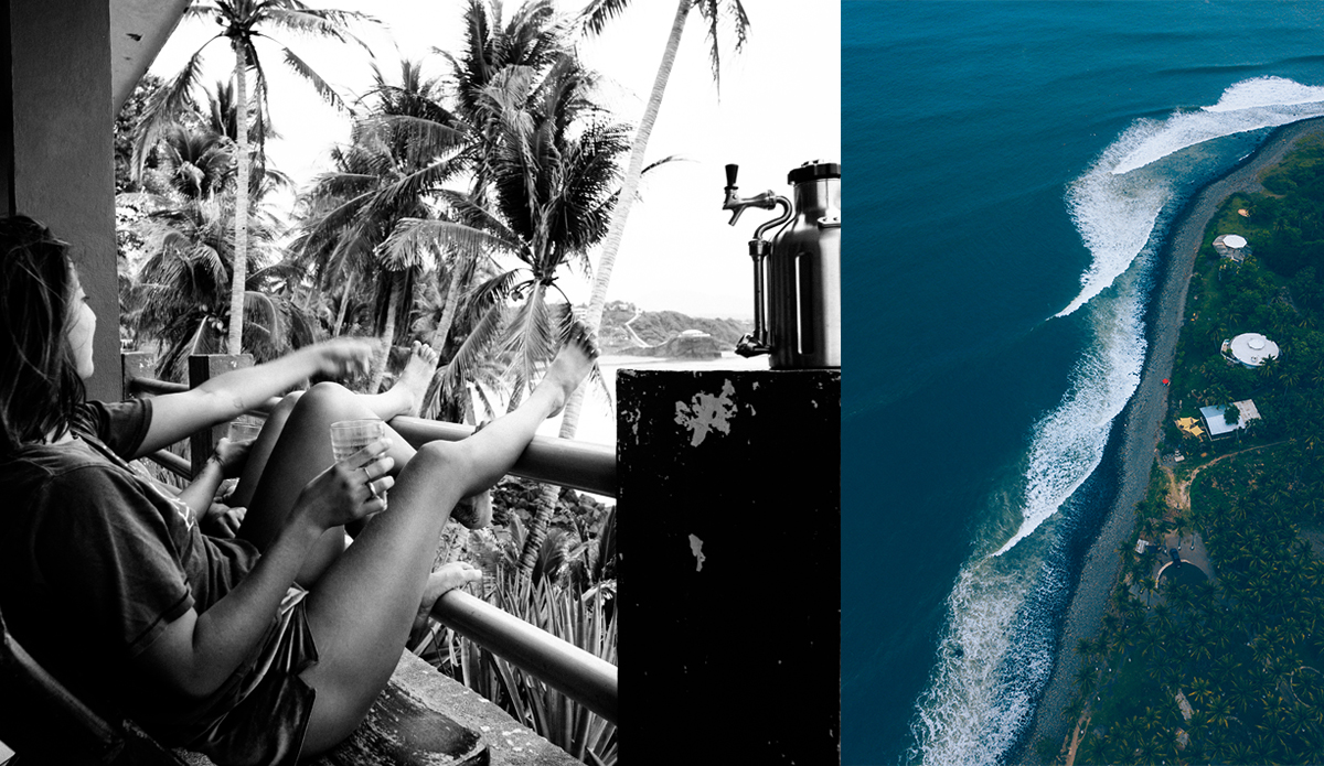 The point break at Libertad from above. Photos: Connor Guest