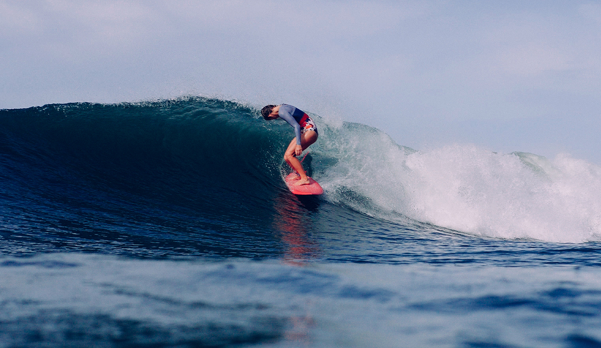 \"I want to be a mother of our surf culture,\" says Leah Dawson. \"We need as many mothers as we can get.\" Photo: Connor Guest