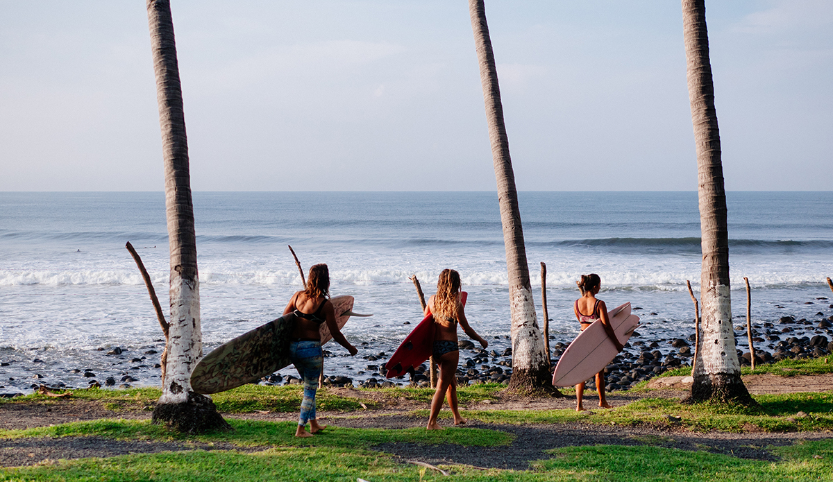 In Summer of 2018, The Inertia traveled to El Salvador with three outstanding women who are inspiring the next generation of ocean lovers through their alternative approach to both surfing and life. Photo: Connor Guest