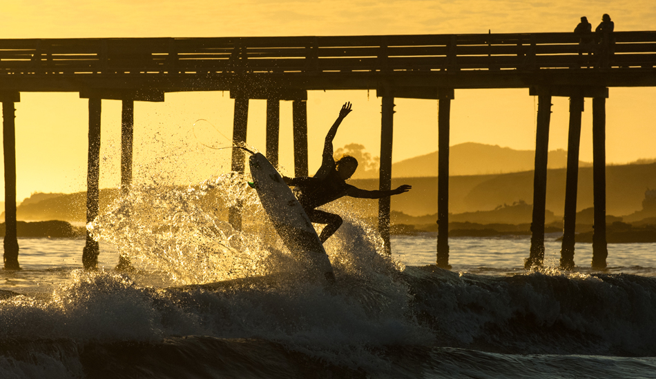 Clay Johnson doing what he does during the golden hour one winter. Photo: <a href=\"http://abowlin.wix.com/andybowlinphoto\">Andy Bowlin</a>