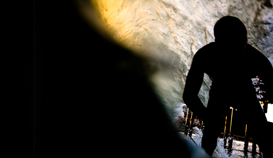 This is my buddy Shawn Tracht pulling in to a small tube one evening. Shawn loves surfing more than anyone I know. He is the surf wanderer. Photo: <a href=\"http://abowlin.wix.com/andybowlinphoto\">Andy Bowlin</a>