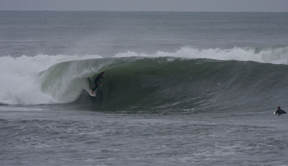 Reuben Ash is probably the best British surfer we have, typically smooth on the wave of the day, at a spot he has on complete lock down, North Cornwall. 