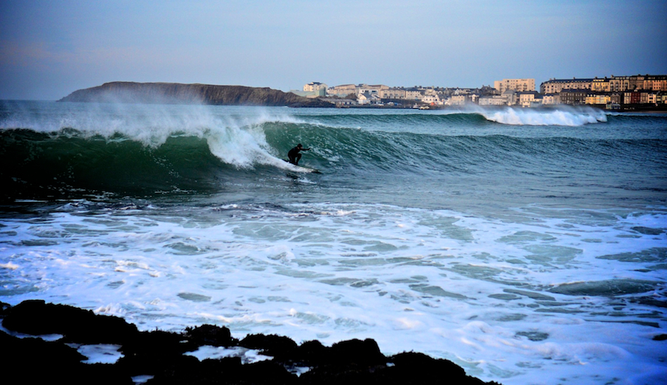 Graham Stinson, local legend. West Strand, Portrush. Photo: <a href=\"www.andyhillphotography.com\">Andy Hill</a>