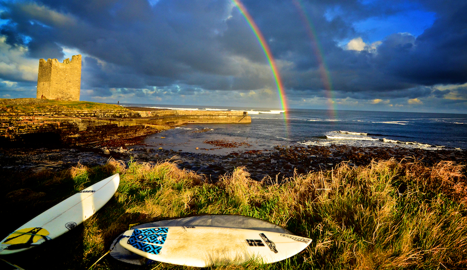 Pot of gold at the end of the rainbow. Easkey left County Sligo. Photo: <a href=\"www.andyhillphotography.com\">Andy Hill</a>