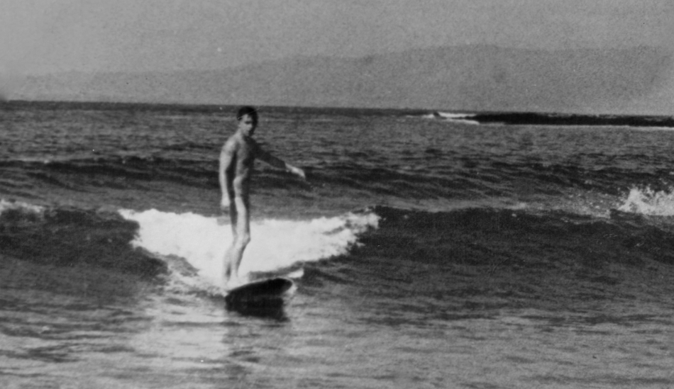 My father, Ian Hill, surfing Bundoran, County Donegal in 1964, at age 26. He will be 76 this February. Photo: <a href=\"www.andyhillphotography.com\">Andy Hill</a>