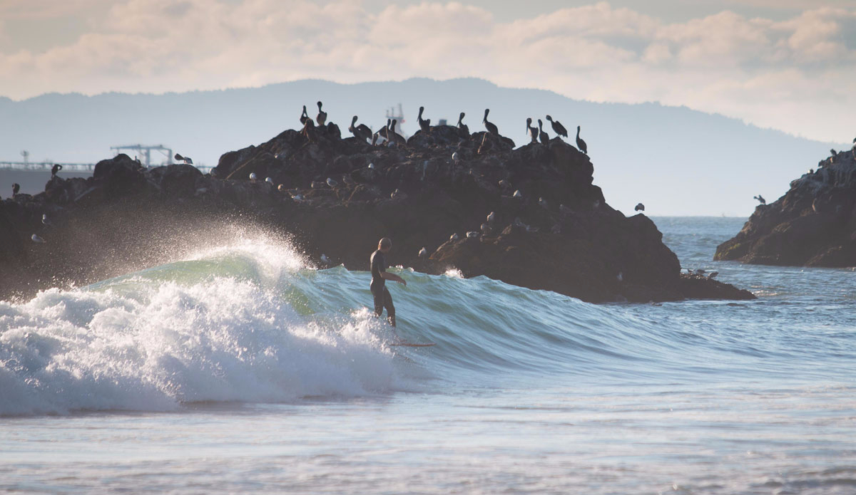 A well known spot not known to break this far in. Photo: <a href=\"https://instagram.com/snapsbyaragon/\">Alex Aragon</a>