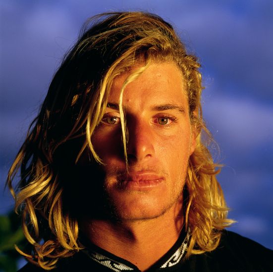 1990. Mark Occhilupo, backyard studio at Lopez\'s Pipe house. Cover of Australia\'s Surfing Life. Photo: <a href=\"http://www.artbrewer.com\" target=_blank>Art Brewer</a>