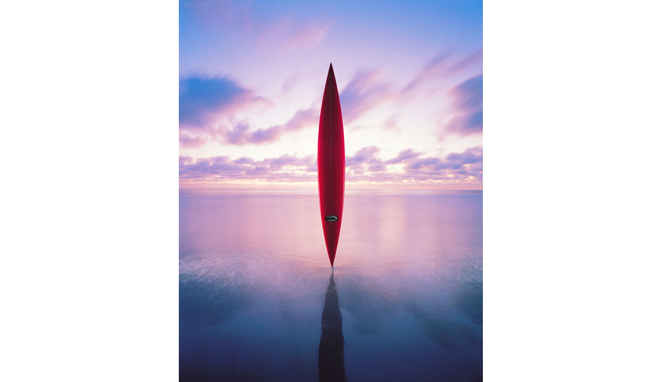 1995. Dana Strand. Peter Schroff\'s surfboard sculpture for a proposed book entitled, \"The Surfboard.\" Photo: <a href=\"http://www.artbrewer.com\" target=_blank>Art Brewer</a>