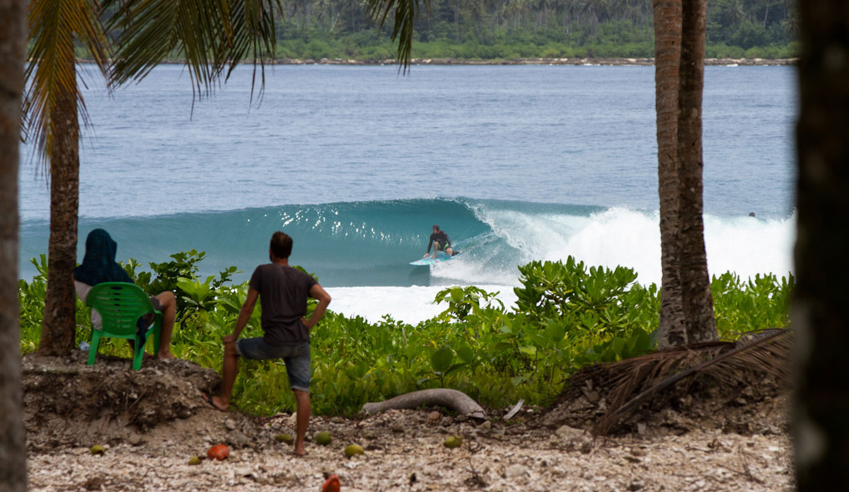 Jeremy impressing the locals. Photo: Chris Immler