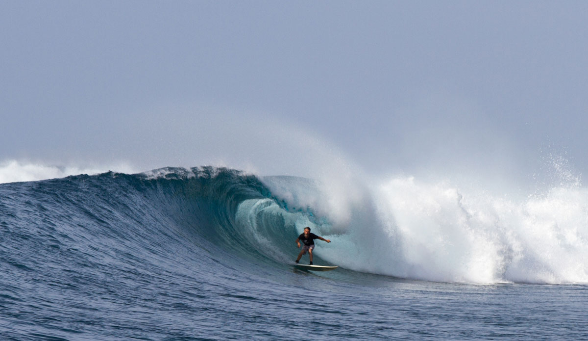 Noel getting some last rays of sun.  Photo: Chris Immler