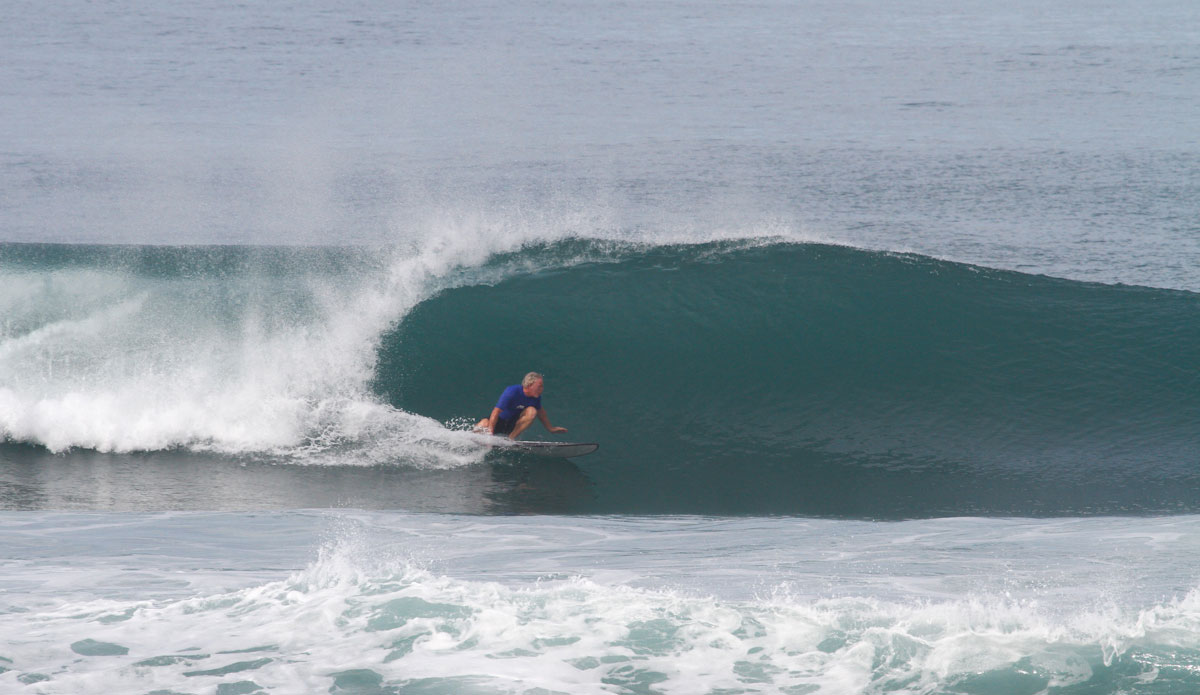 John slowing it down. Photo: Chris Immler