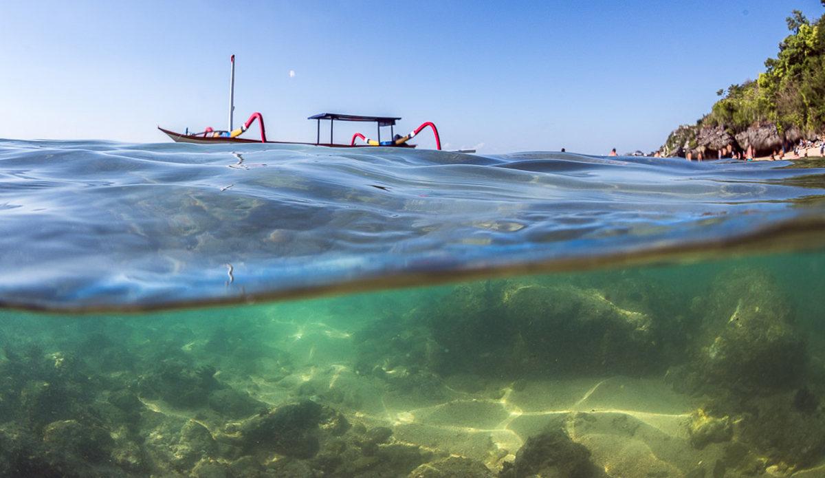 As soon as you swim out, you realize how clear the water is and how the view underwater is equally as stunning as the one above. Photo: Austin Robertson