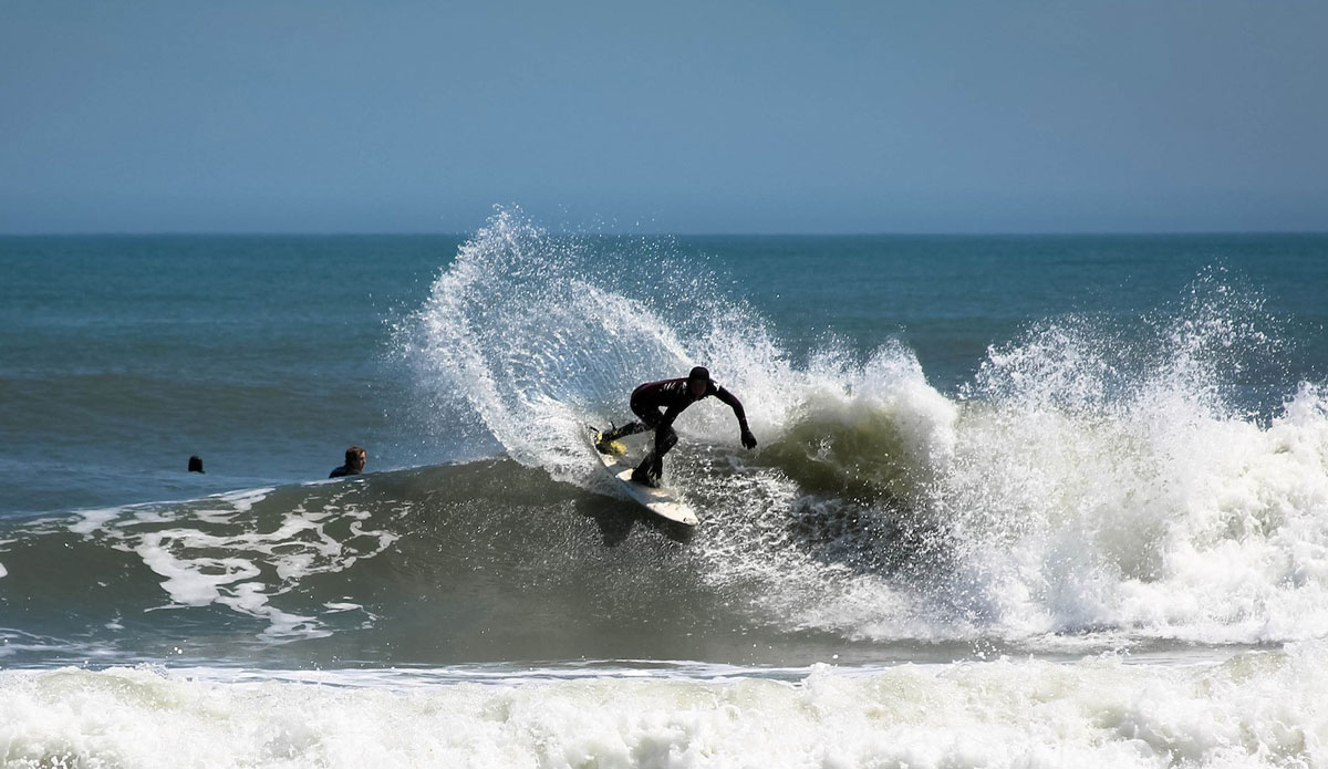  Quentin Turko with another backhand bash. Photo: John Streit