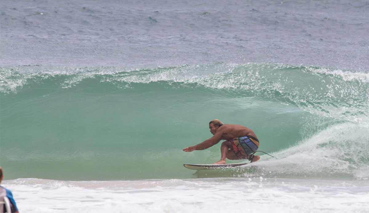 Unknown, finding a little tube time. Photo: <a href=\"http://www.narrowpathmedia.com.au/#1\"> Andrew Carruthers</a>