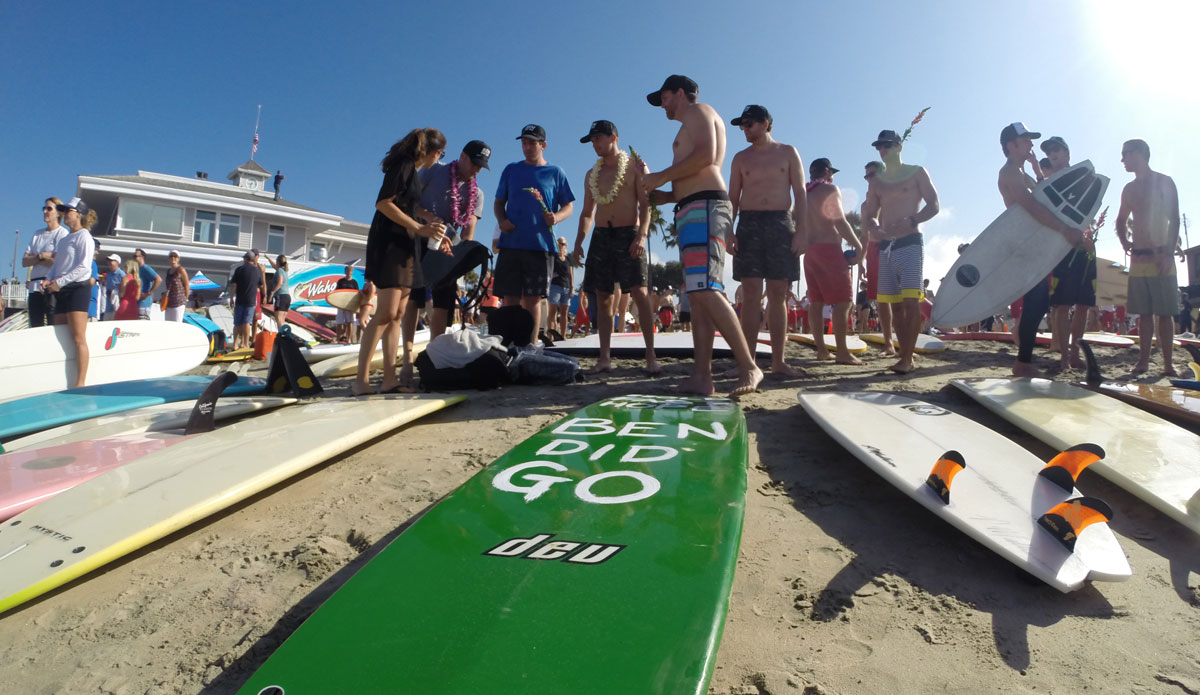 Boards were decorated. Legends never die. Photo: Bradford Lim