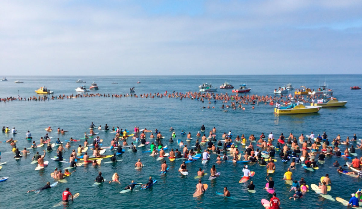 The turn out showed just how much people cared for Ben Carlson. Photo: Bradford Lim