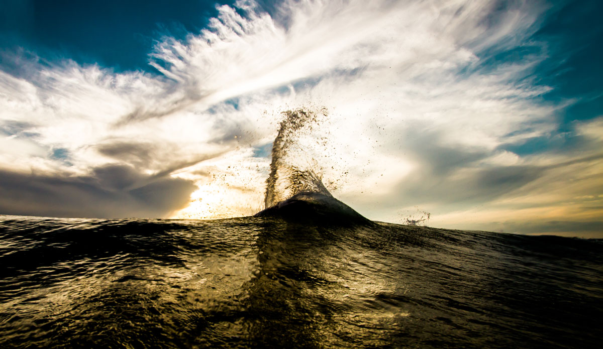 Clay with a little chip shot in 1ft surf. Photo: <a href=\"http://bencurriephoto.zenfolio.com/\">Ben Currie</a>