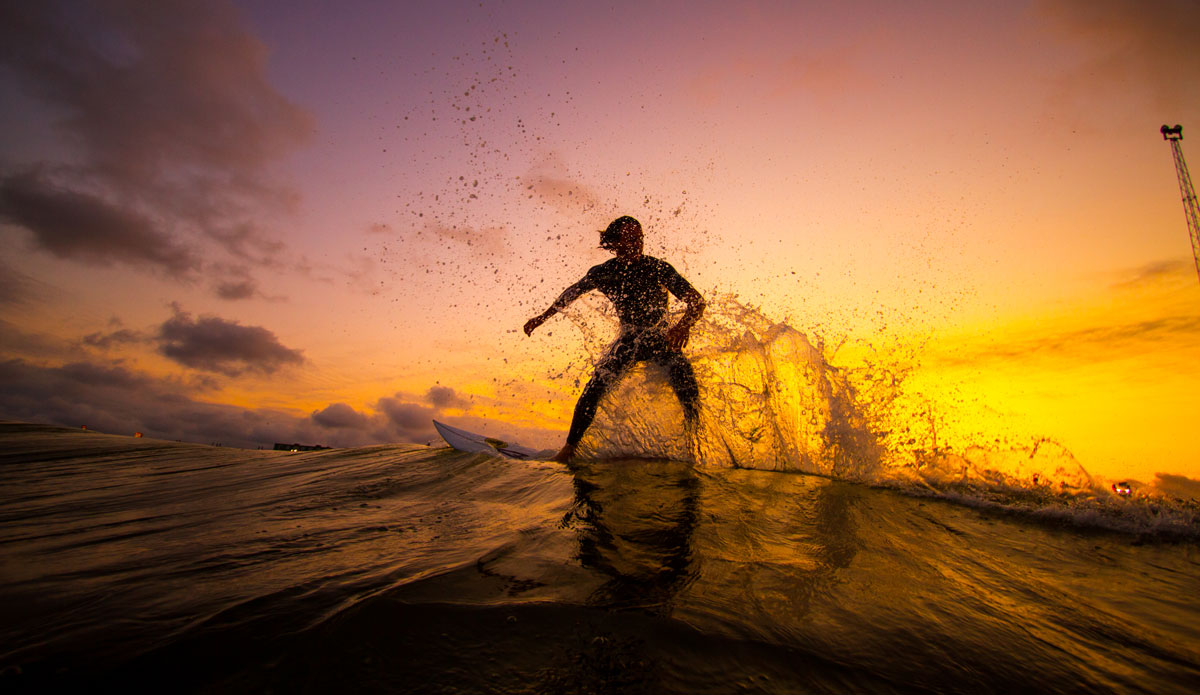 Punching out the back. Photo: <a href=\"http://bencurriephoto.zenfolio.com/\">Ben Currie</a>