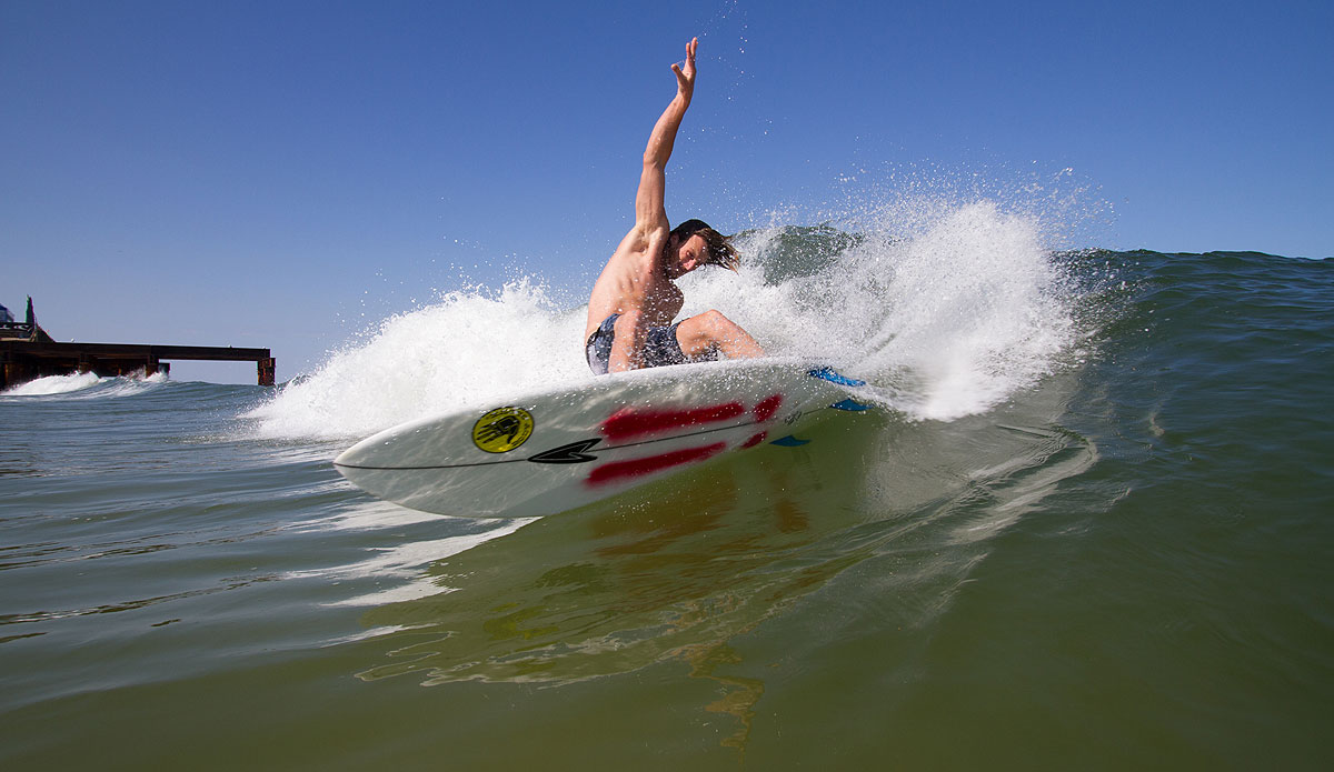 Up close and personal is what I\'m all about in the water. I have had plenty of time to think about my shots I would take in the water while I was sitting on land wishing I had a housing and wishing I was in there getting some close-up shots of the action. Photo: <a href=\"http://bencurriephoto.zenfolio.com/\">Ben Currie</a>