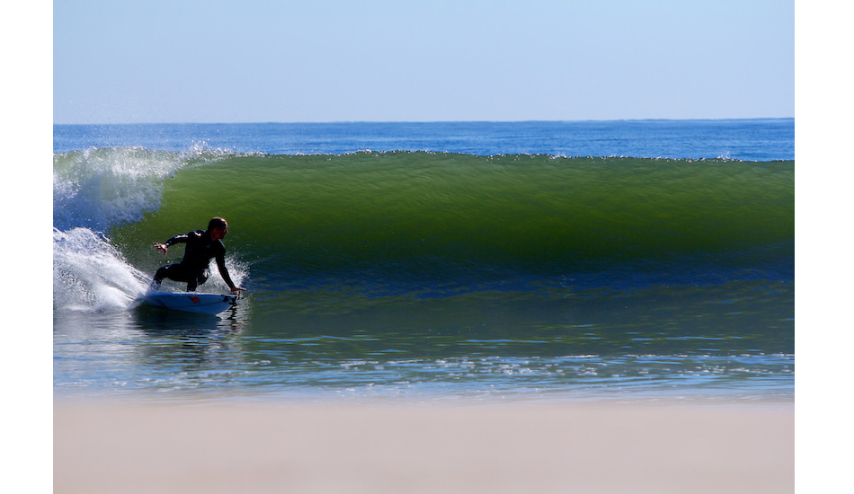 \"The bar is always raised when Sam (Hammer) paddles out. I\'ve watched him surf since I was a little kid and I still don\'t get tired of watching his powerful style in action,\" says Tom Petriken, and I couldn\'t agree with him more. Photo: <a href=\"http://bencurriephoto.zenfolio.com/\">Ben Currie</a>