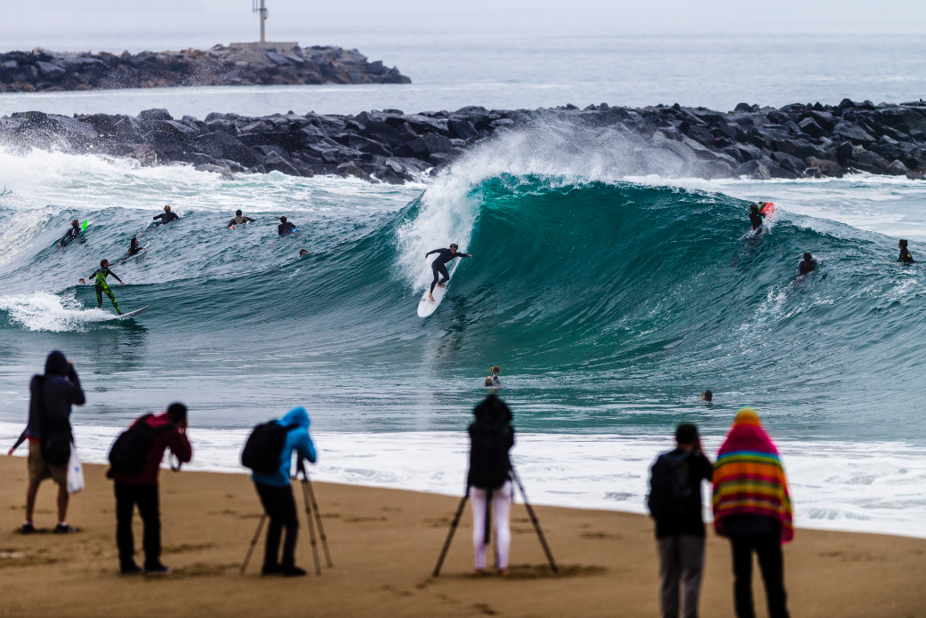 Spencer Pridy negotiating morning traffic during the morning commute. Photo: Ben Ginsberg