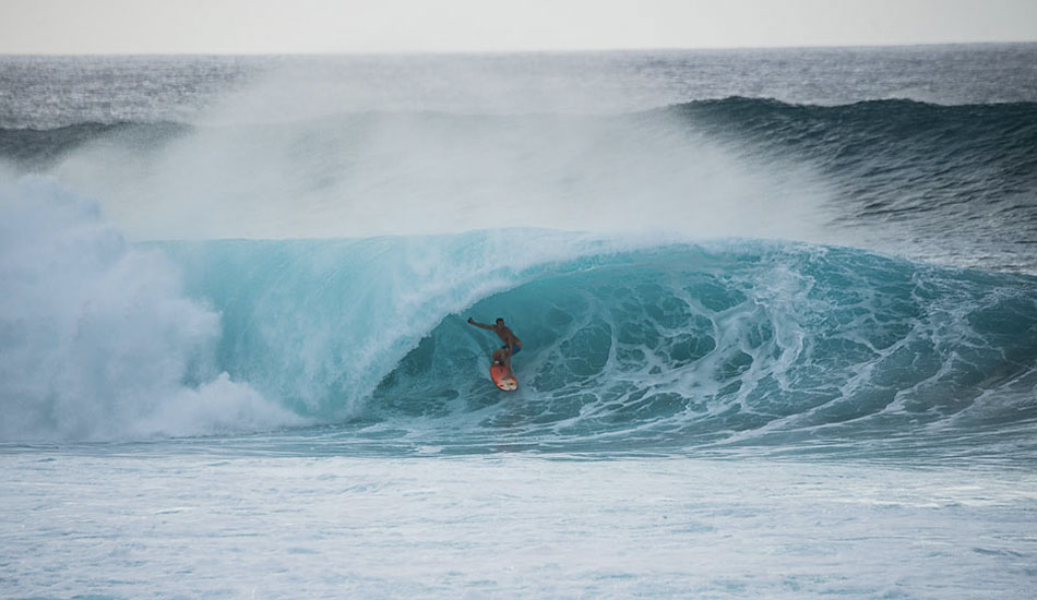 Jamie O\'Brien. Photo: <a href=\"http://www.joliphotos.com/\">Peter Joli Wilson</a> from <a href=\"http://www.theinertia.com/surf/massive-evening-before-the-finals-at-billabong-pipe-masters/\" target=\"_blank\">Pipeline Ignites Before Pipe Masters Final Day</a>