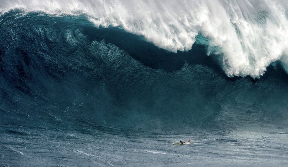 Isaac Stant, about to bear the brunt of a massive mid-November swell at Jaws. Photo: <a href=\"http://fishbowldiaries.com/\">Sofie Louca - Fish Bowl Diaries</a> from <a href=\"http://www.theinertia.com/surf/worlds-best-big-wave-surfers-converge-on-massive-jaws/\" target=\"_blank\">World\'s Best Big Wave Surfers Converge on Massive Jaws</a>