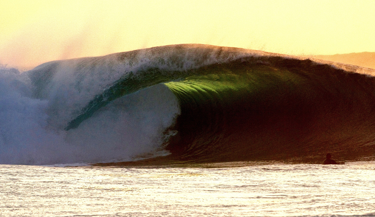 Pipeline Golden Double-Up: Even though I had to fight the urge this whole afternoon I shot Pipe, I wanted that one image that would standout. Finally, this double-up did its thing at sunset. Photo: <a href=\"https://instagram.com/evanfa\">Evan Fa</a>