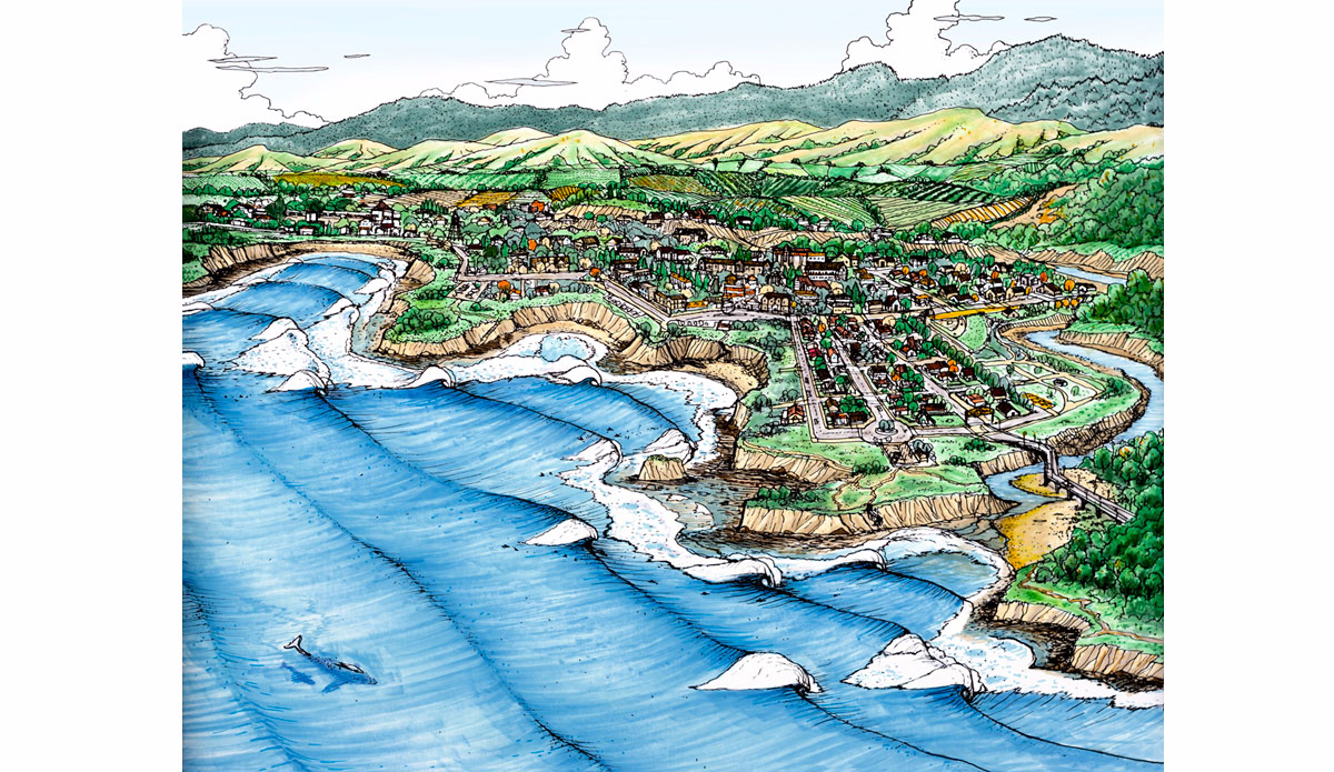 California Town. Illustration: <a href=\"http://www.blazesyka.com\">Blaze Syka</a>