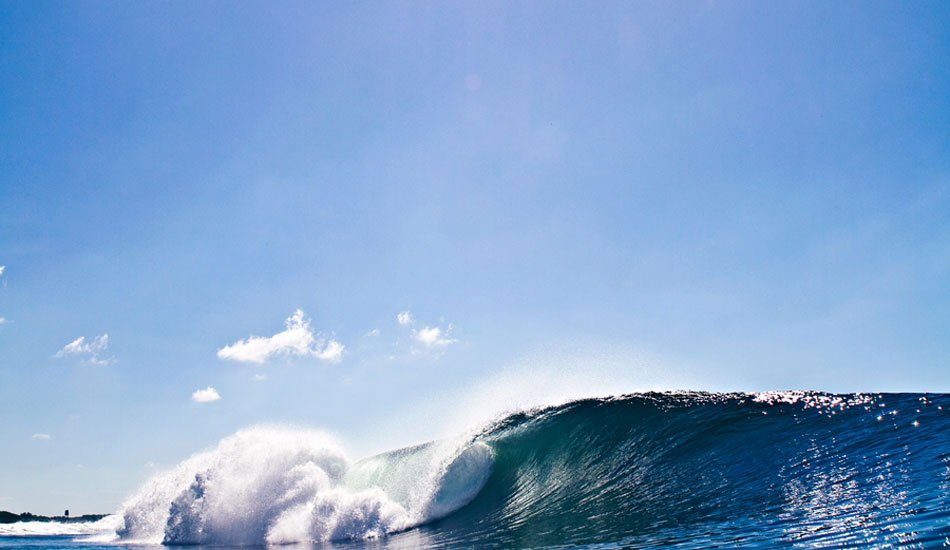 Blue sky, empty barrel. It doesn\'t get much better. Photo: <a href=\"http://ryanstruck.com/\" target=_blank>Ryan Struck</a>/<a href=\"http://www.thenewsurf.com\" target=_blank>The New Surf</a>