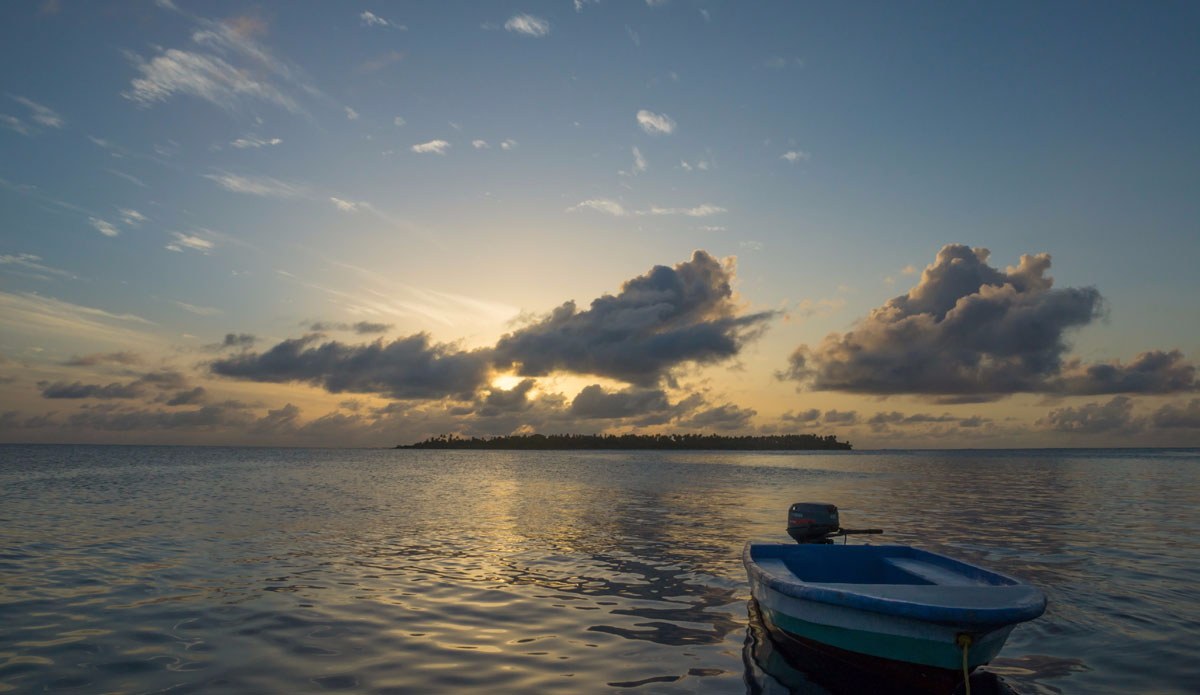 See that island? You don\'t want to paddle all the way there. Why not just take the boat?