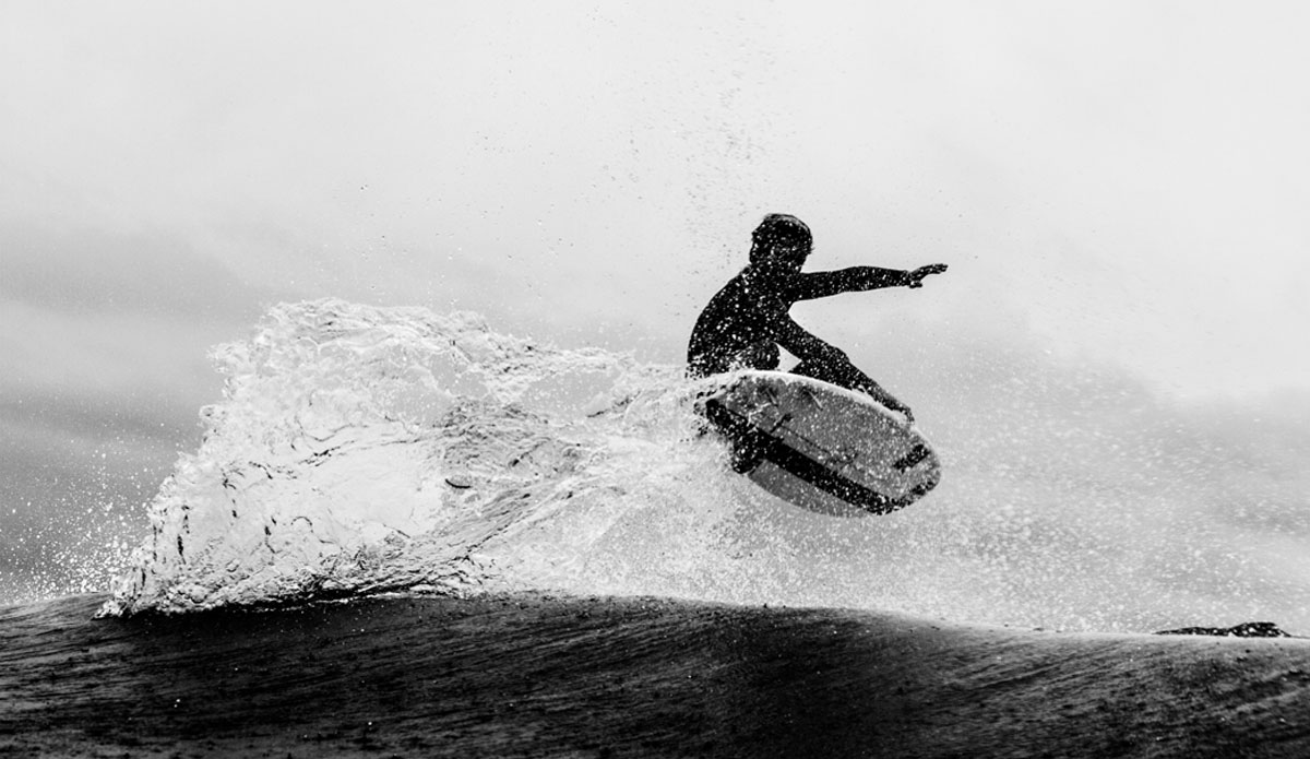 Micky Clarke with a clean front side air on a gloomy California morning. Photo: <a href=\"http://www.kincaidcliffordphotography.com/\"> Brian Clifford</a>