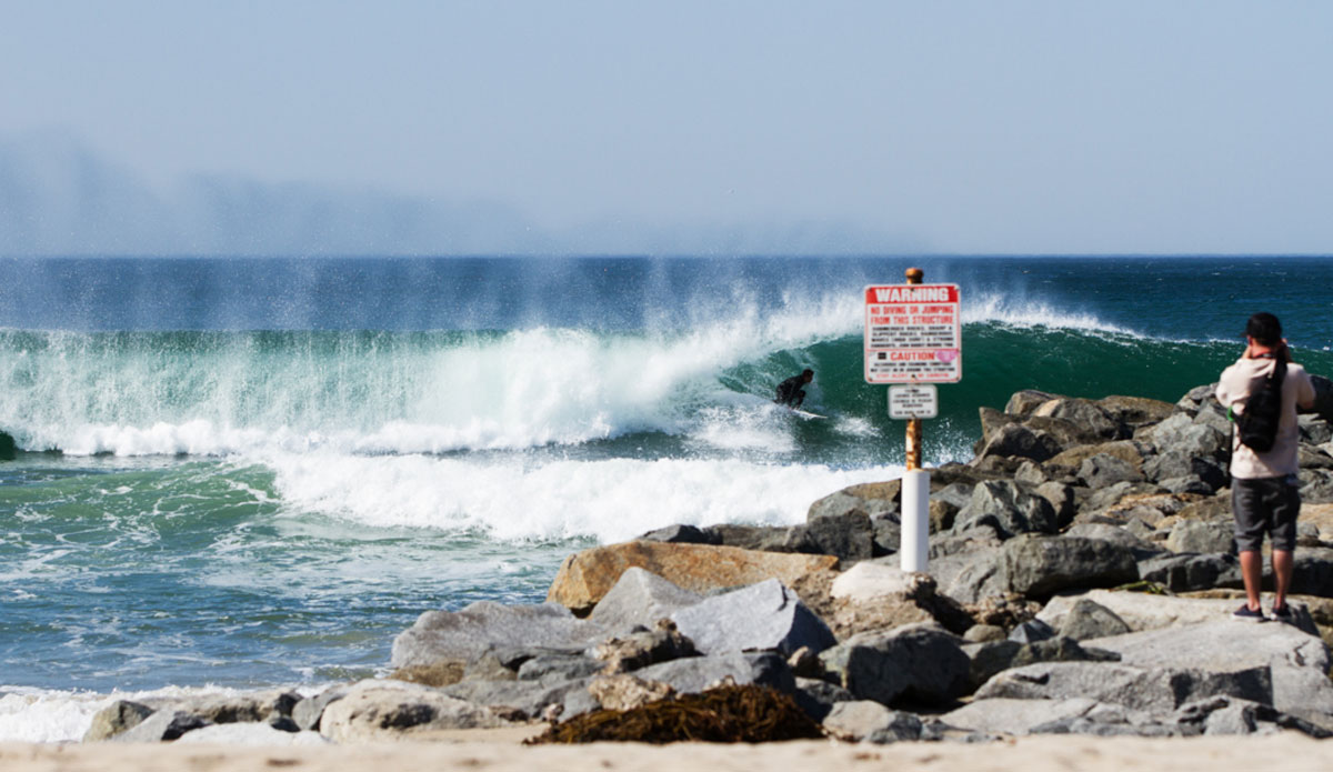 When the Santa Ana winds and a South Swell hit Orange County, you are bound to see something like this.   Photo: <a href=\"http://www.kincaidcliffordphotography.com/\"> Brian Clifford</a>