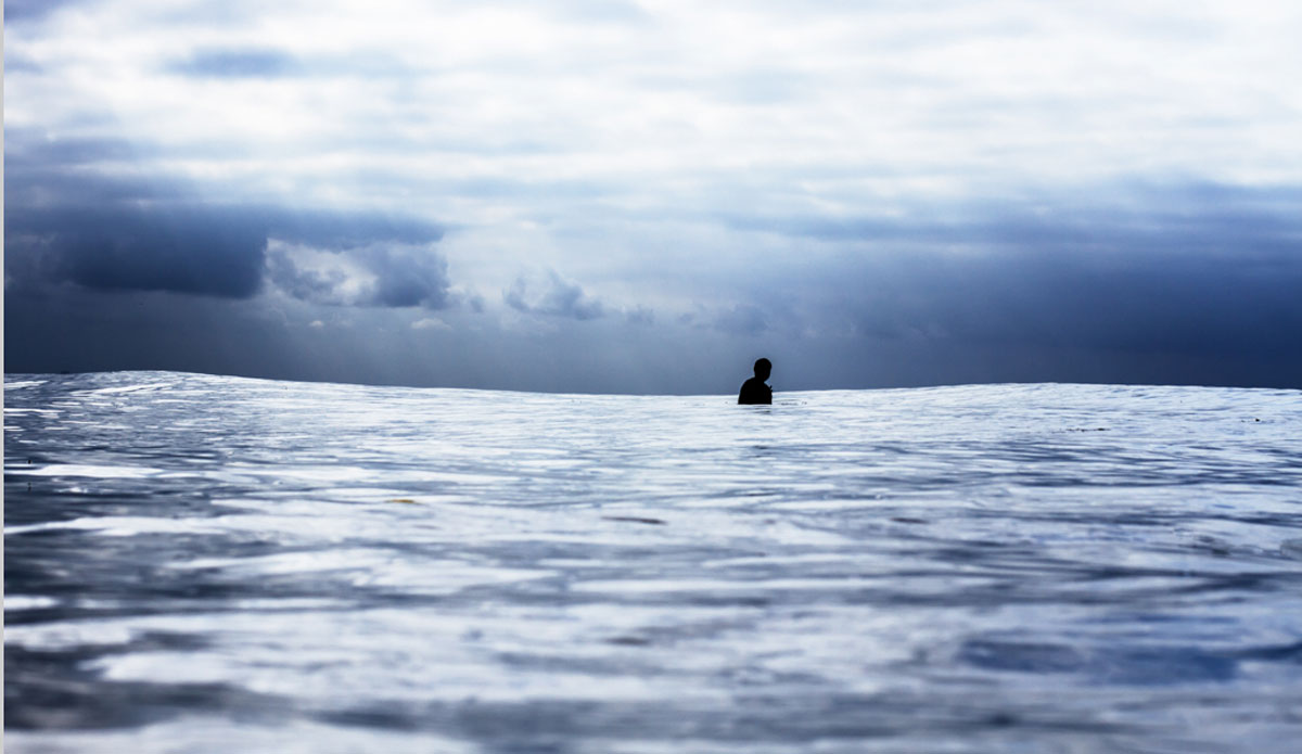 Morning light rains down on an unknown surfer, waiting for a set, somewhere in Northern Los Angeles. Photo: <a href=\"http://www.kincaidcliffordphotography.com/\"> Brian Clifford</a>