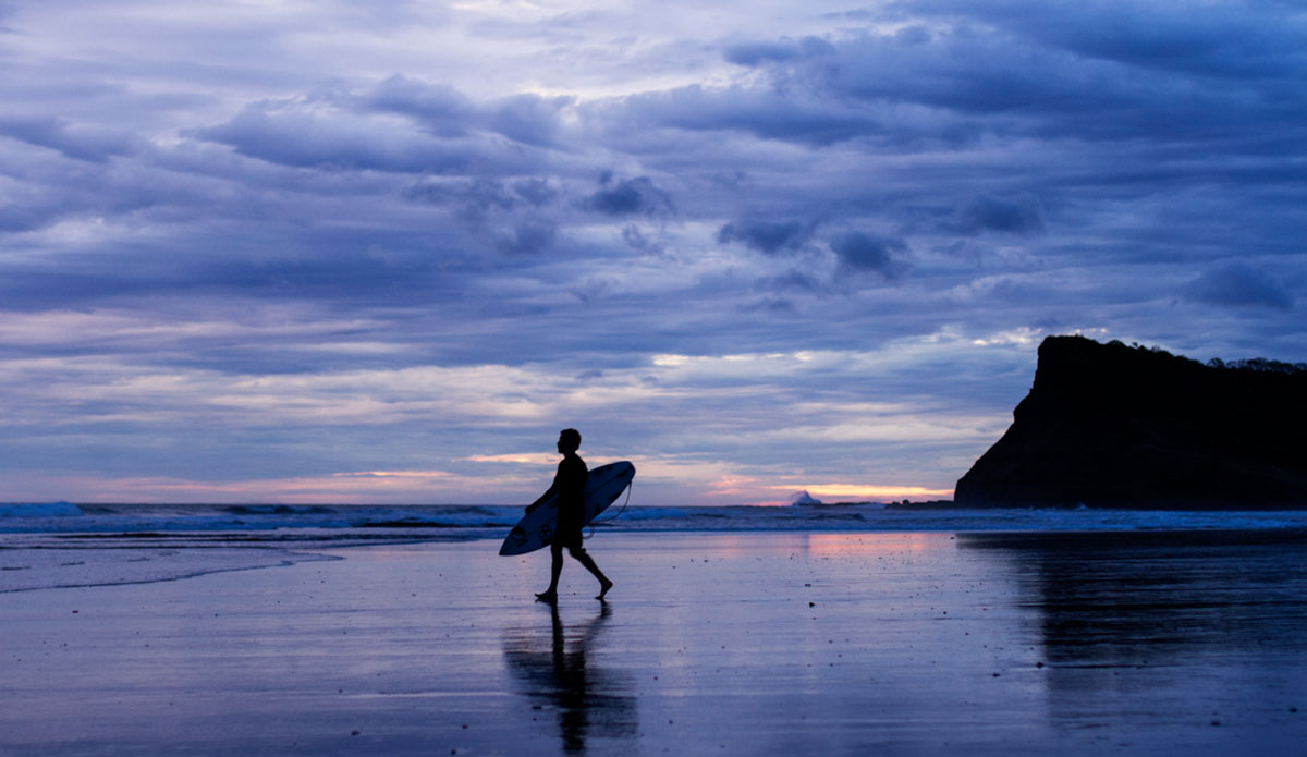 Matt Hoffman heading out for one more session before last light in Tola, Nicaragua. Photo: <a href=\"http://www.kincaidcliffordphotography.com/\"> Brian Clifford</a>