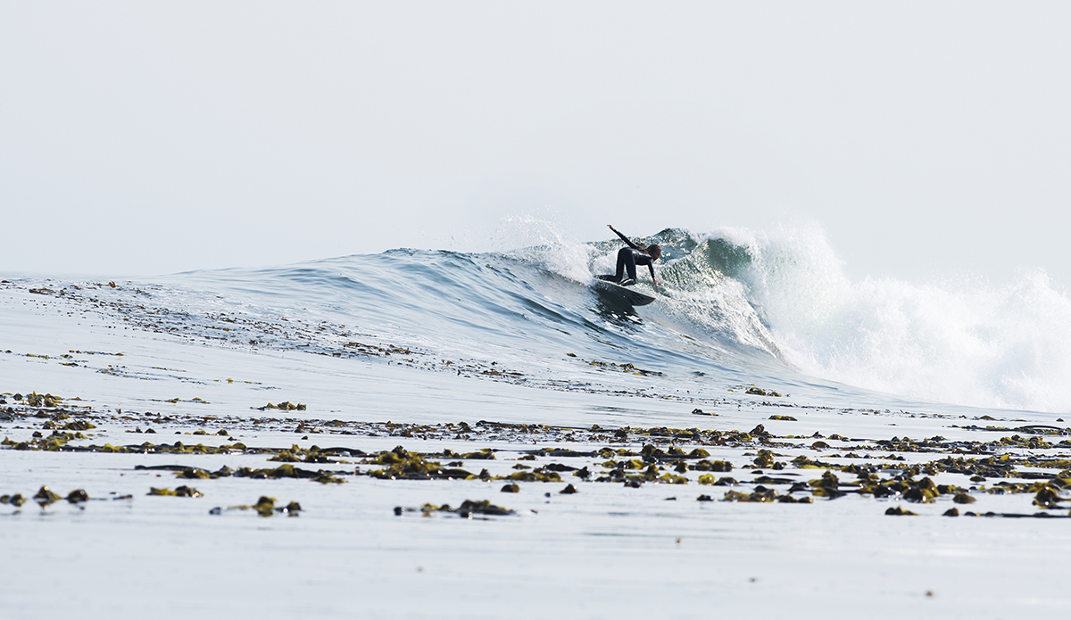 Sanoa Olin surfs on Vancouver Island, on August 04, 2017. (Bryanna Bradley)