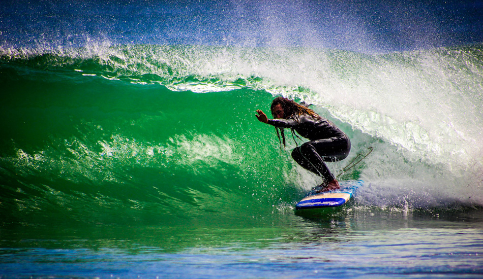 Training on my SeaGlass boards in heaving chilly Cape beach breaks during the weeks leading up to Jeffreys Bay mission. Photo: <a href=\"http://www.mikmotala.com\">Mik Motala Photography</a>