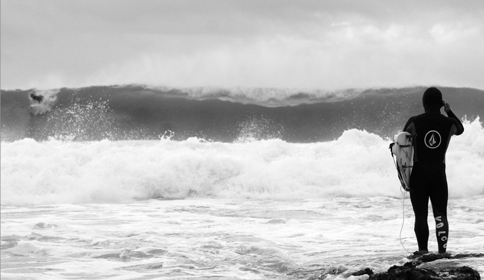 Parker Coffin, Supers Gully Jeffreys Bay, winter 2013. Parker, Conner and a few friends made a Young Wise Tails short film about their trip called HIGHLINE. Photo: <a href=\"http://expressionsaufrichtig.tumblr.com\">Jared Aufrichtig</a>