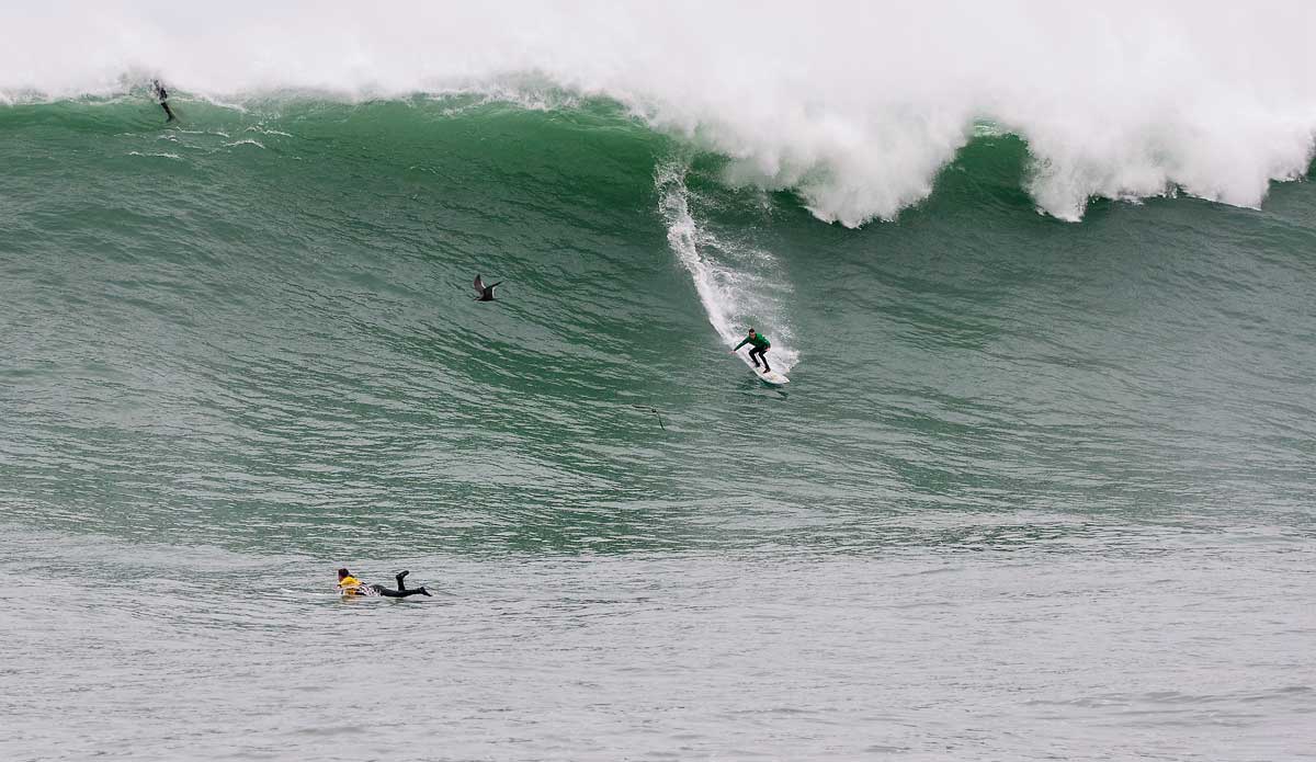 Grant Baker placed 5th overall riding one of the biggest waves of the day. Photo: <a href=\"http://www.aspworldtour.com/\">ASP | Robertson</a>